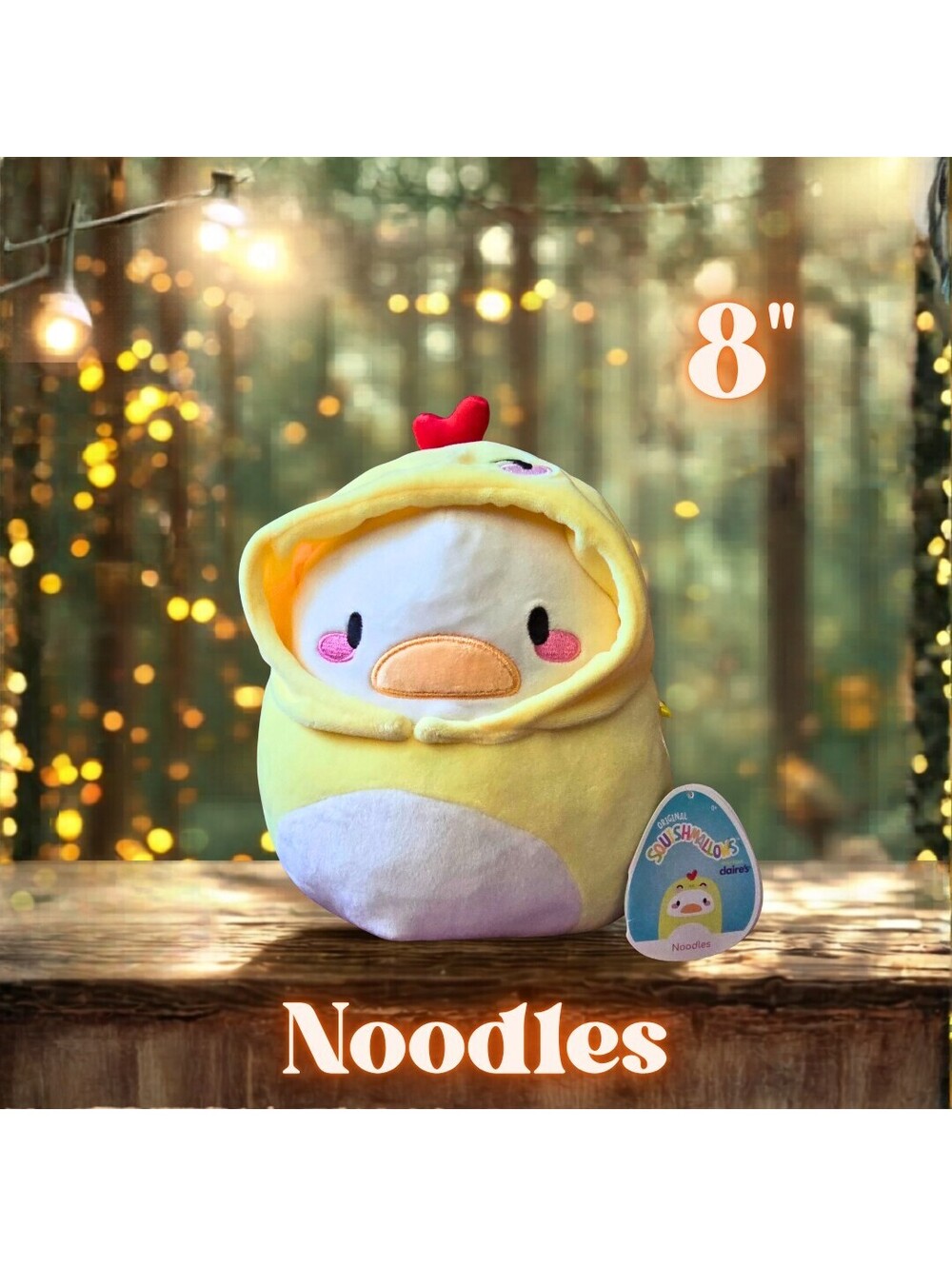NWT RARE HTF Squishmallows Noodles 8"